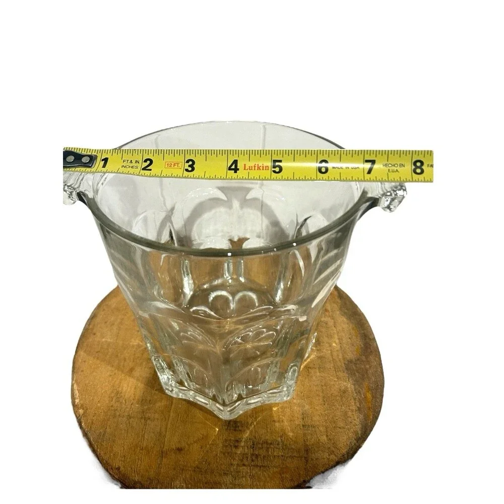 Vtg Lead Crystal Champagne Wine Cooler Ice Bucket 6
